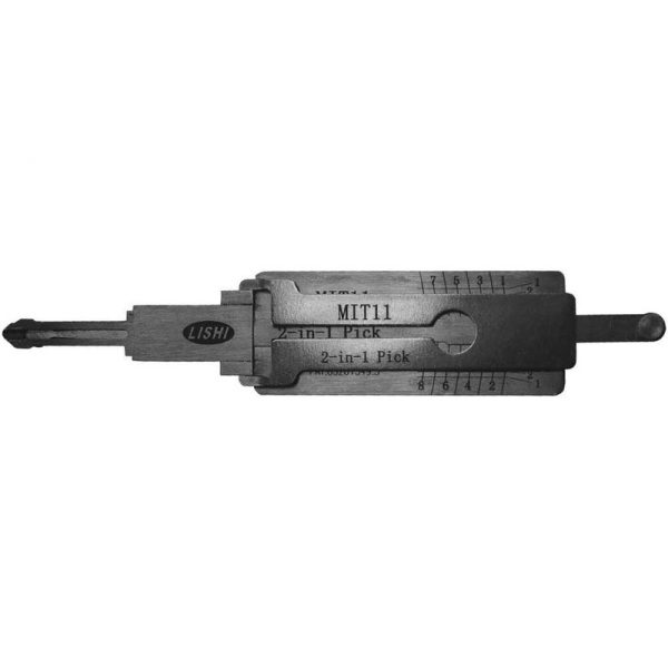 Original LISHI MIT11, MIT3 8 CUT MITSUBISHI 2 IN 1 PICK TOOL DECODER FOR DOOR & TRUNK