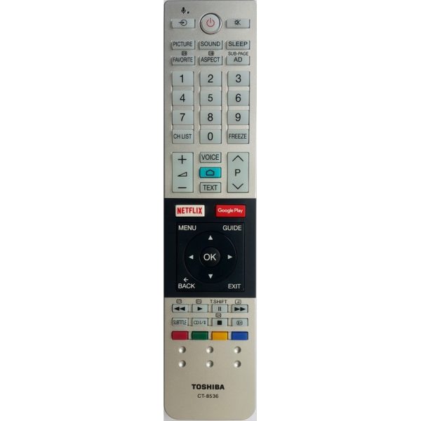 Original Toshiba Remote Control CT-8536  – 49U9850AZ  55U9850AZ 65U9850AZ  TV Genuine