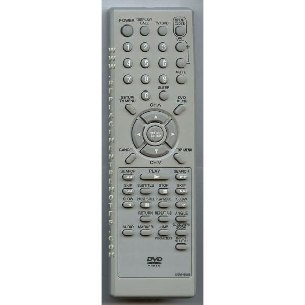 Orion 076R0HE04B TV/DVD Remote Control