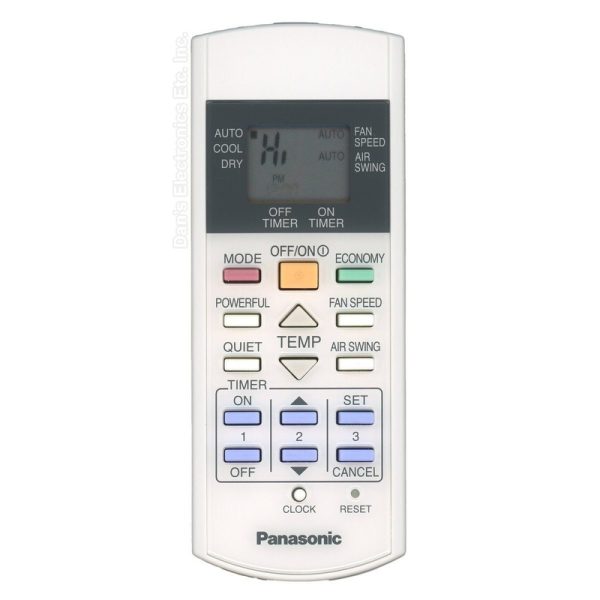 Panasonic A75C2598 Air Conditioner Remote Control