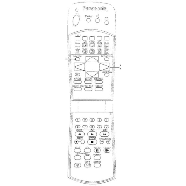 Panasonic EUR501120 TV/VCR Remote Control