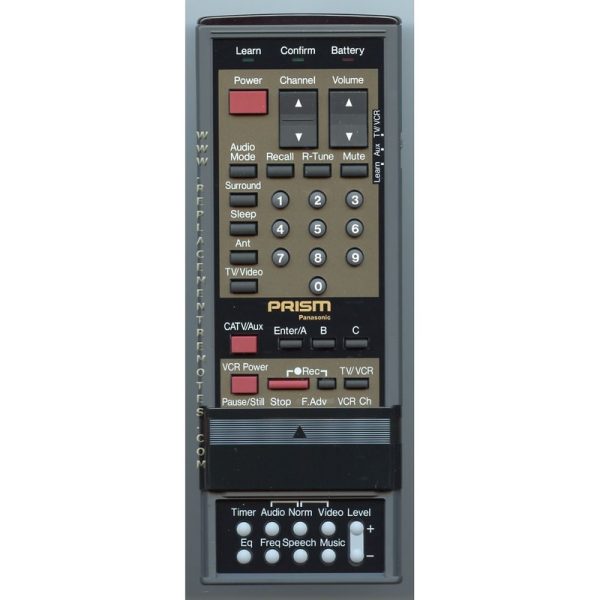 Panasonic EUR51510 VCR Remote Control