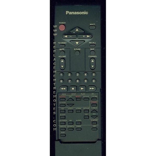 Panasonic EUR51728G VCR Remote Control