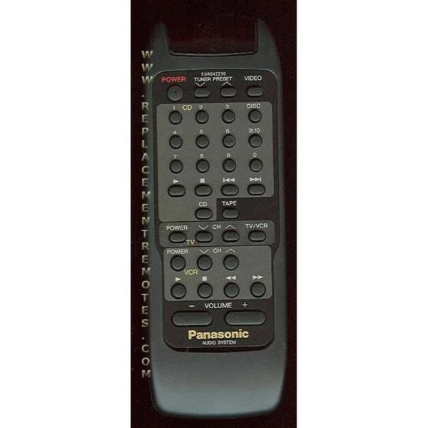 Panasonic EUR642230 Audio Remote Control