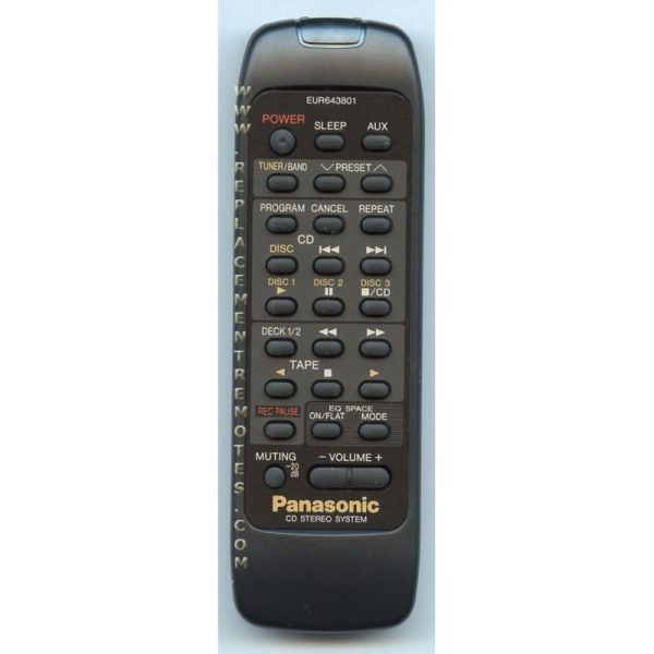 Panasonic EUR643801 Audio Remote Control