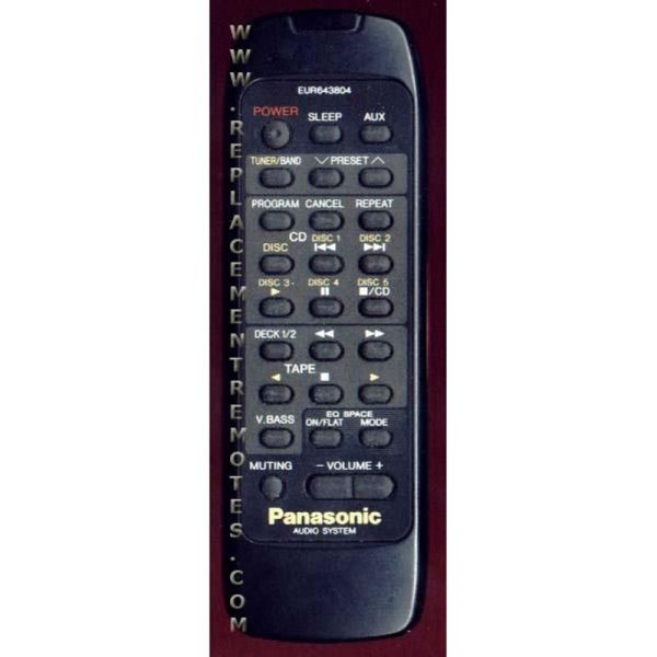 Panasonic EUR643804 Audio Remote Control