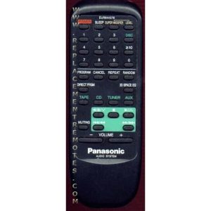 Panasonic EUR644376 VCR Remote Control