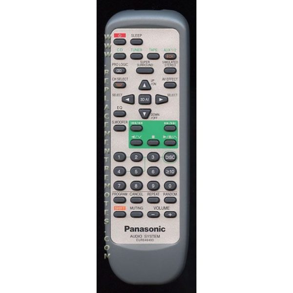 Panasonic EUR646493 Audio Remote Control