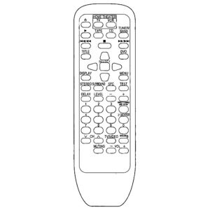Panasonic EUR646494 Receiver Remote Control