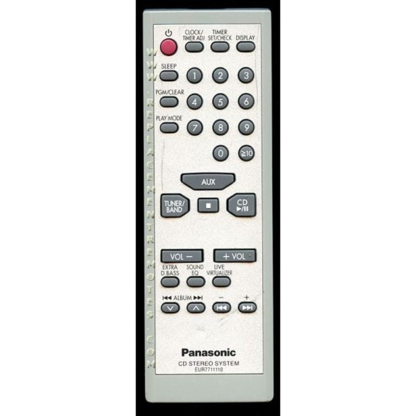 Panasonic EUR7711110 Audio Remote Control