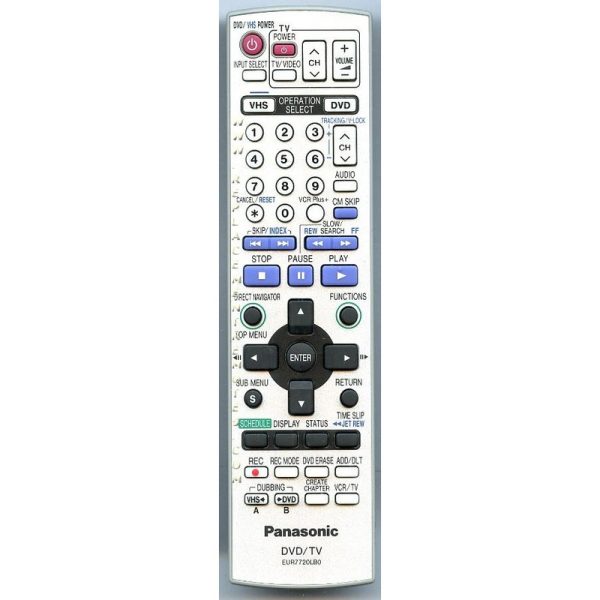 Panasonic EUR7720LB0 TV/DVD Remote Control