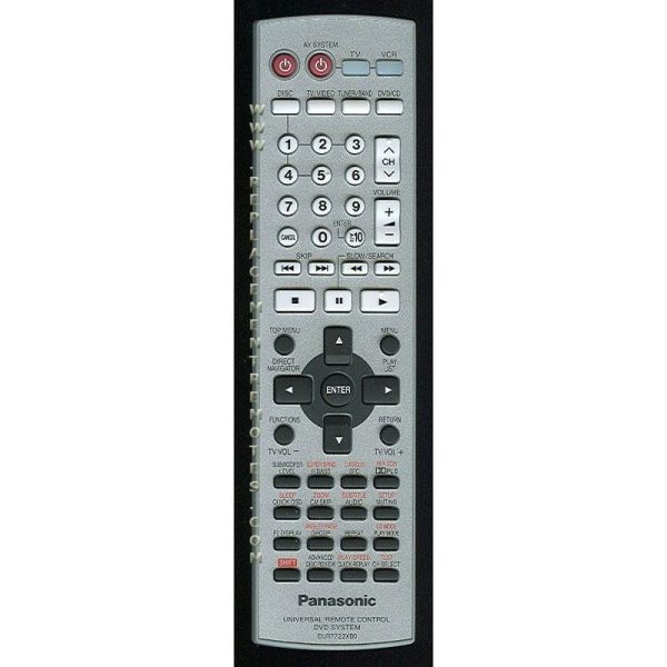 Panasonic EUR7722XB0 Home Theater Remote Control