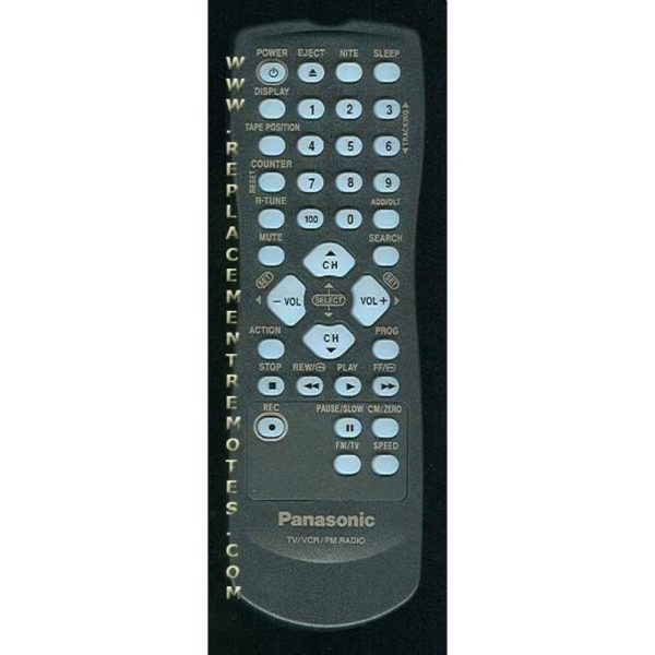Panasonic LSSQ02812 TV/VCR Remote Control