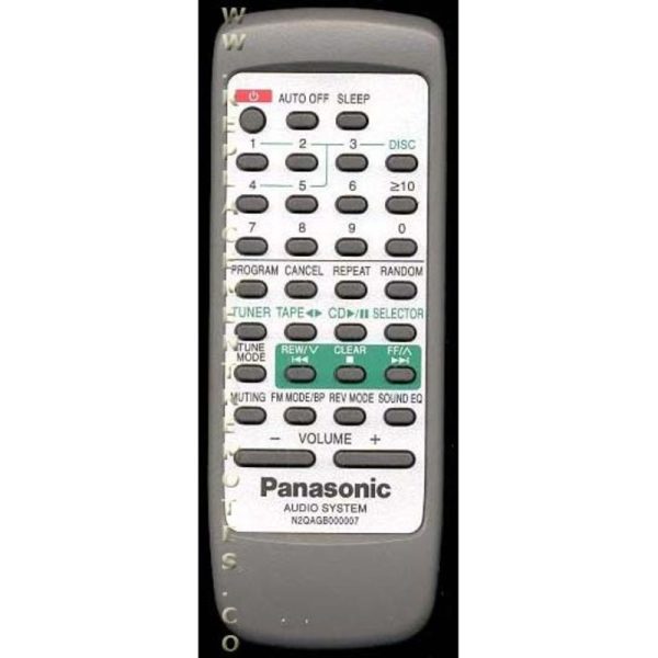 Panasonic N2QAGB000007 Audio Remote Control