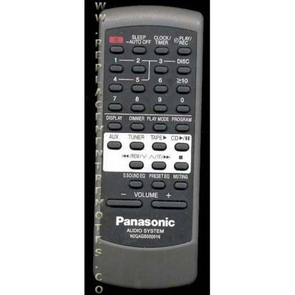 Panasonic N2QAGB000016 Audio Remote Control