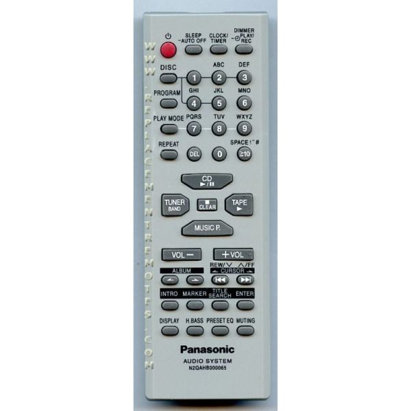 Panasonic N2QAHB000065 Audio Remote Control