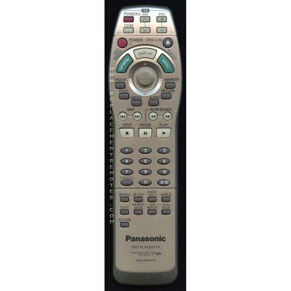 Panasonic N2QAJB000015 DVD Remote Control