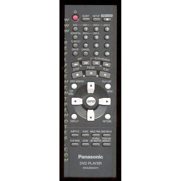 Panasonic N2QAJB000070 DVD Remote Control