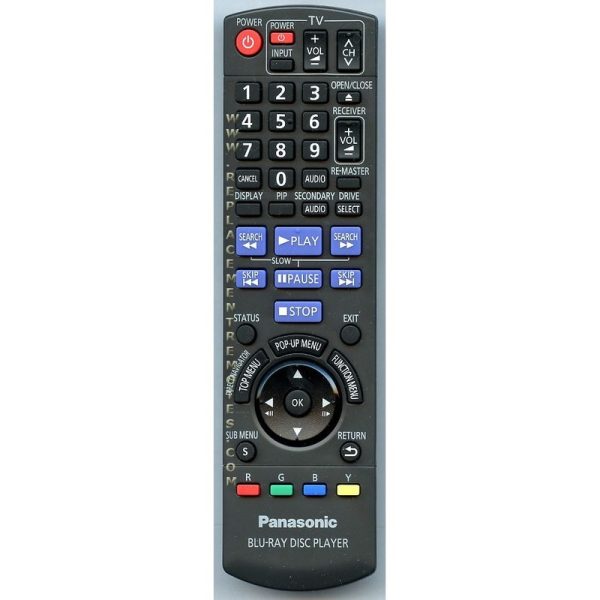 Panasonic N2QAKB000078 Blu-ray Remote Control