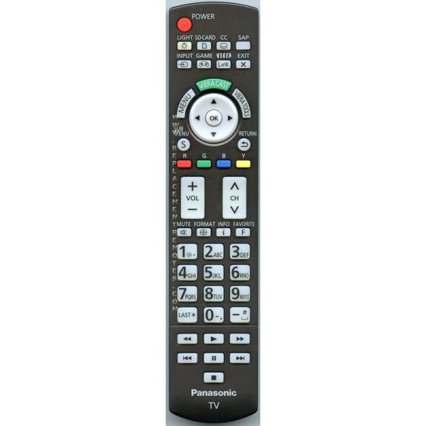 Panasonic N2QAYB000486 TV Remote Control
