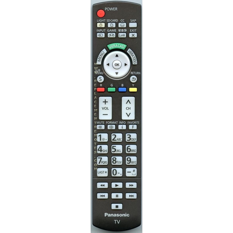 Panasonic N2QAYB000486 TV Remote Control