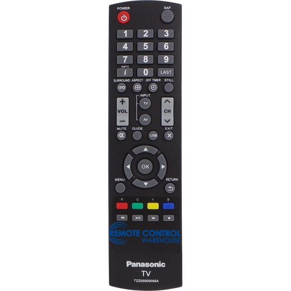 Panasonic Original  TV Remote Control TZZ00000006A TH-L24X5A