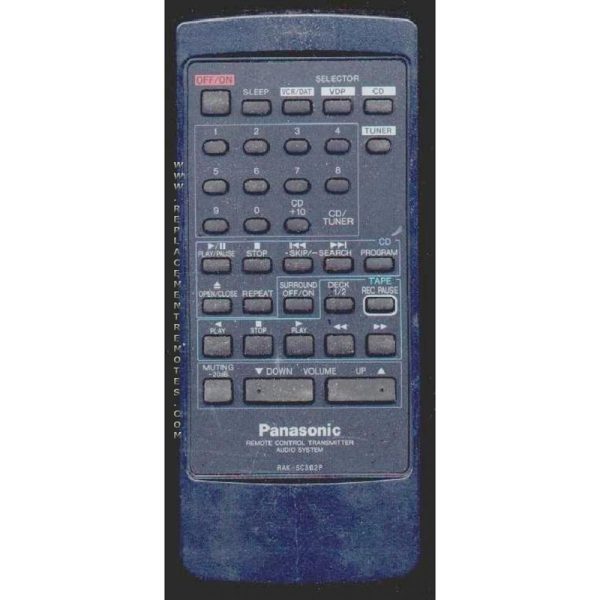 Panasonic RAKSC302P Audio Remote Control