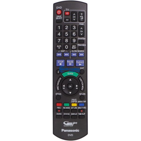 PANASONIC REMOTE CONTROL N2QAYB000124 SUBSTITUTE  N2QAYB000755 – DMR-BWT720 DMR-BWT820