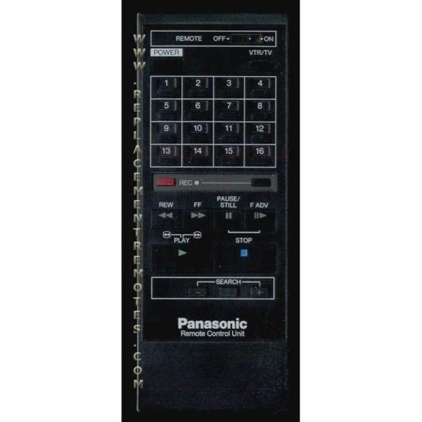 Panasonic VEQ0473 VCR Remote Control