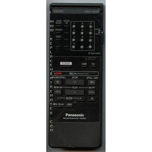Panasonic VEQ0811 VCR Remote Control
