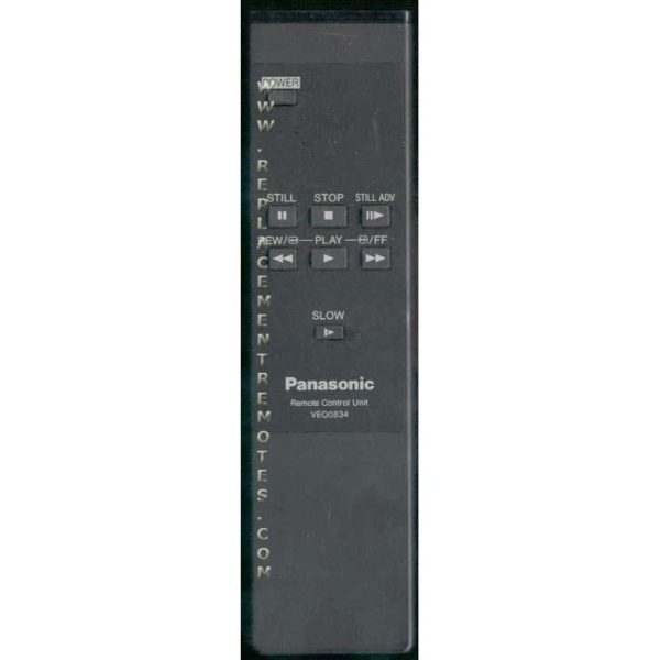 Panasonic VEQ0834 VCR Remote Control