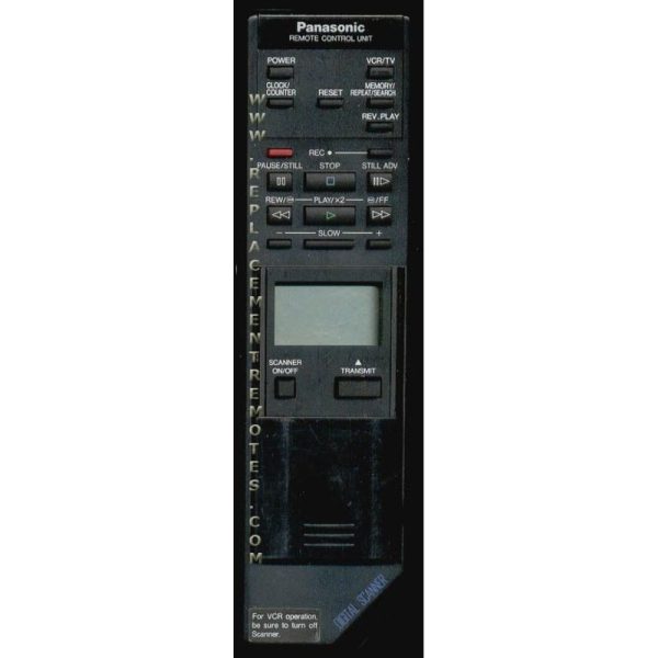 Panasonic VEQ0964 VCR Remote Control