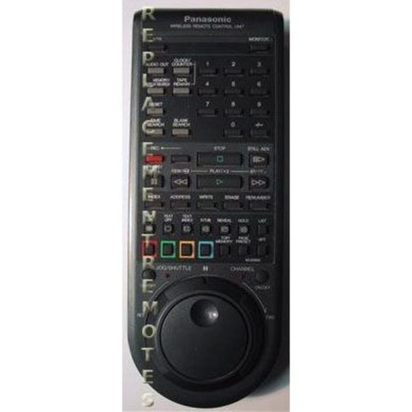 Panasonic VEQ0993 VCR Remote Control