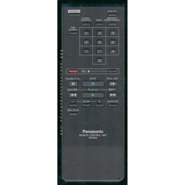 Panasonic VEQ1004 VCR Remote Control