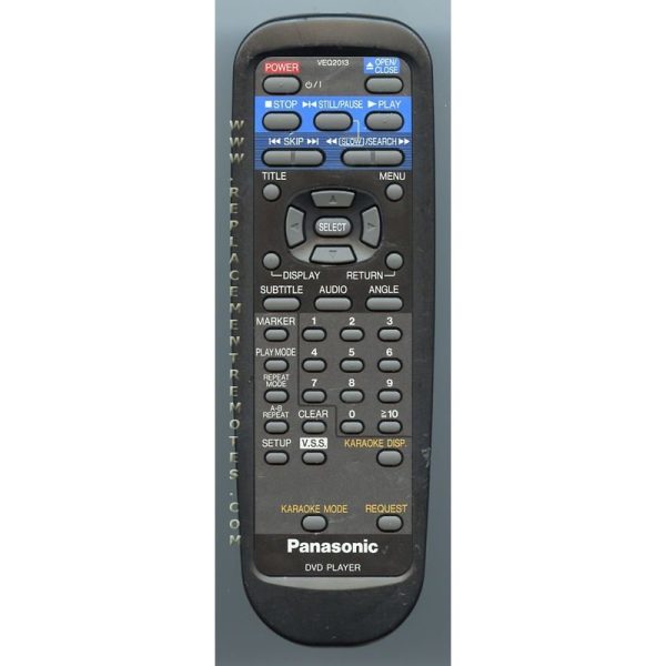 Panasonic VEQ2013 DVD Remote Control