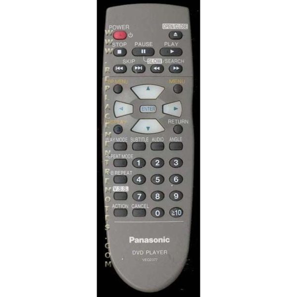 Panasonic VEQ2377 DVD Remote Control