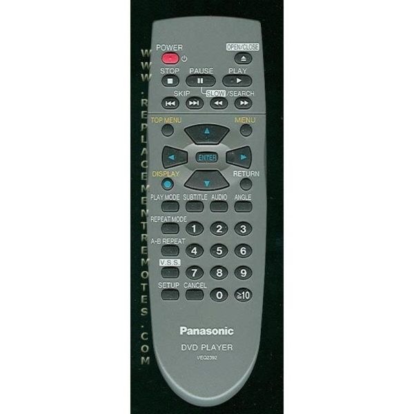 Panasonic VEQ2392 DVD Remote Control