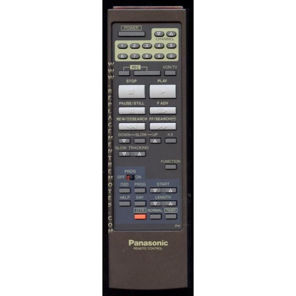 Panasonic VSQS0570 VCR Remote Control