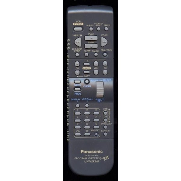 Panasonic VSQS1452 VCR Remote Control