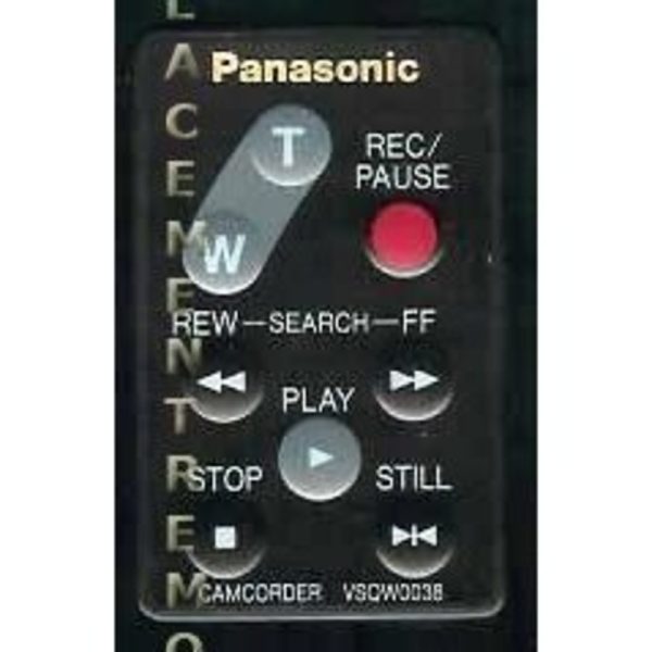 Panasonic VSQW0038 Video Camera Remote Control