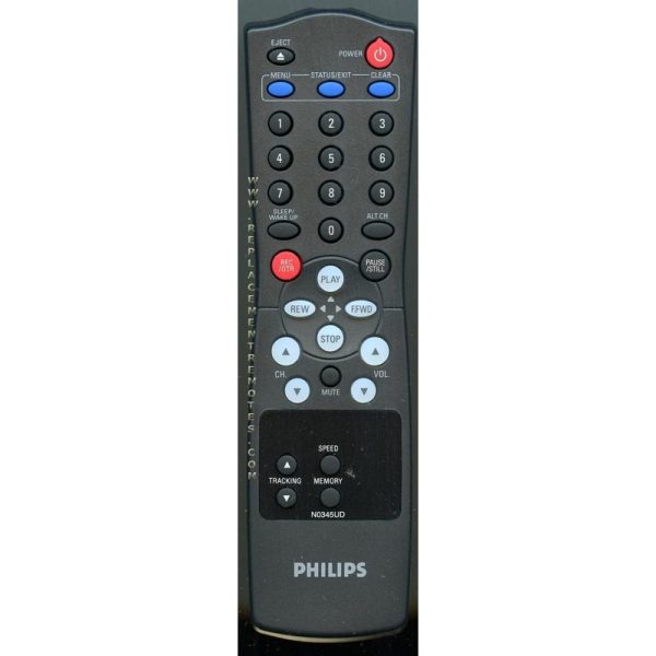 Philips N0341UD N0345UD TV/VCR Remote Control