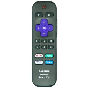 Philips URMT21CND009 Roku TV Remote Control – Netflix, Hulu, Roku, Vudu – URMT21CND009