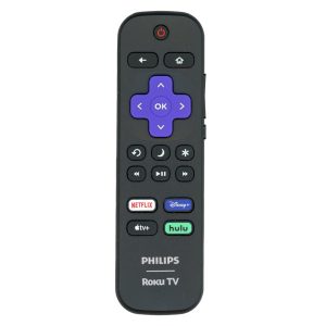 Philips URMT21CND025 Roku TV Remote Control – Netflix, Disney, Apple TV +, Hulu – URMT21CND025