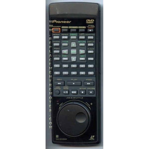 Pioneer CUDV034 DVD Remote Control