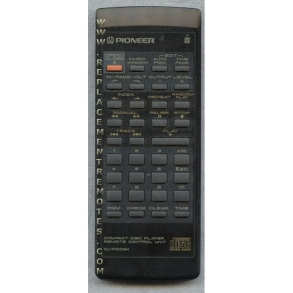 Pioneer CUPD034 CD Remote Control
