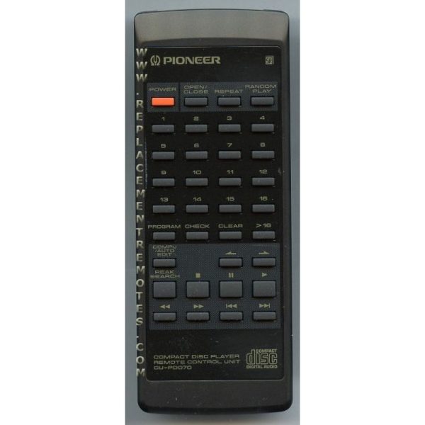 Pioneer CUPD070 CD Remote Control
