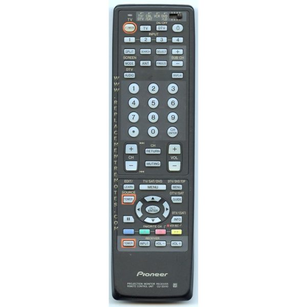 Pioneer CUSD110 Projection Monitor Receiver Elite TV Remote Control – AXD1448