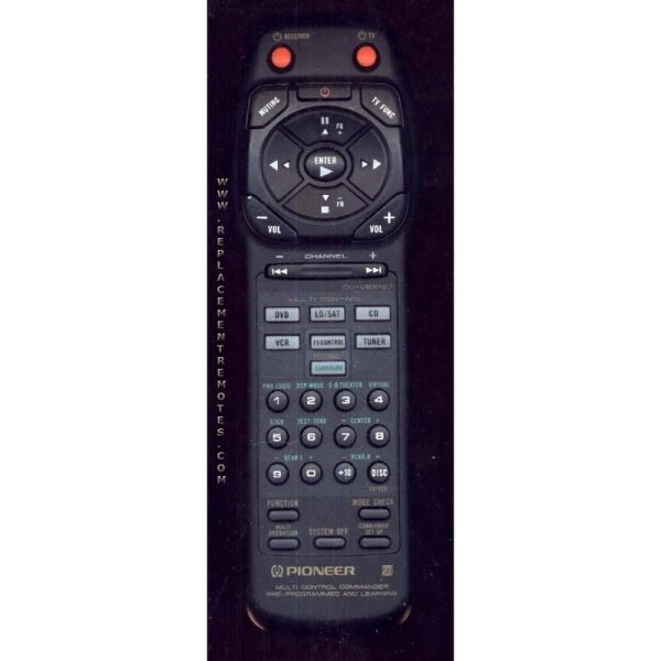 Pioneer CUVSX127 Receiver Remote Control