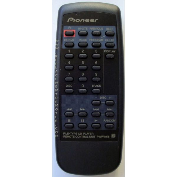 Pioneer PWW1168 Audio Remote Control