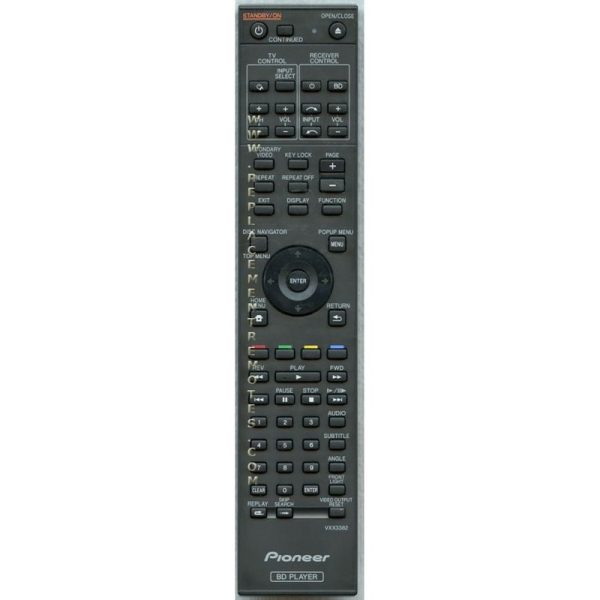 Pioneer VXX3382 Blu-ray Disc Player Remote Control – VXX3382